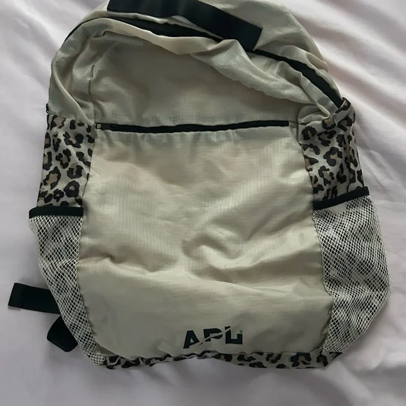 APL Cream and Black Leopard Backpack - Picture 1 of 2